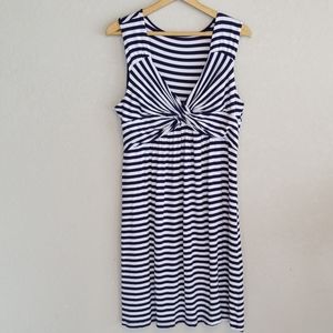 Boston Proper Striped Dress, Size Large